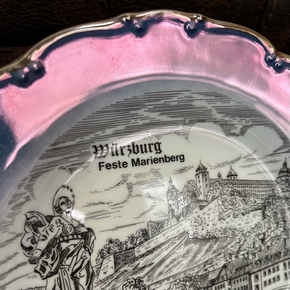 Kleiber Germany Vintage Pearl Plate Rare Collectible Feste Marienberg - Picture 3 of 10